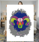 Aries Sherpa Blanket | Zodiac Series 11 - Beyond T-shirts